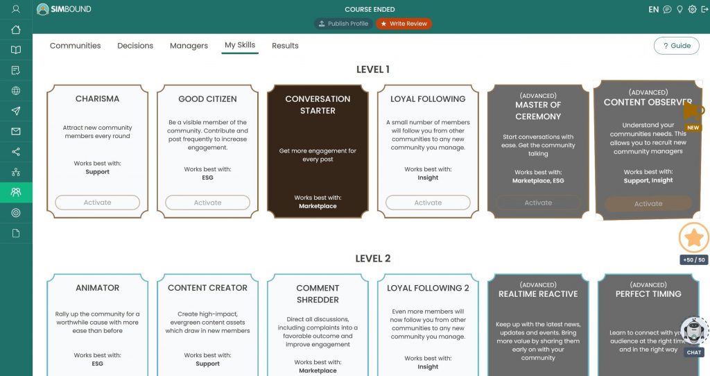 Quelles sont les qualités dont vous souhaitez disposer ?