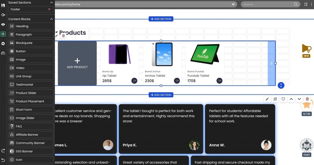 Interface WYSIWYG Interface WYSIWYG