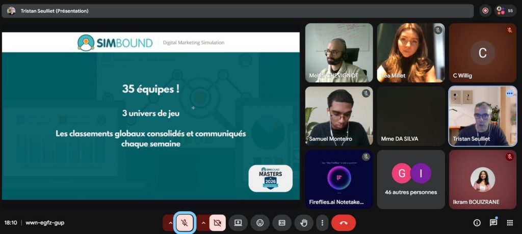 Un grand nombre de participants à cette visio de lancement facultative !