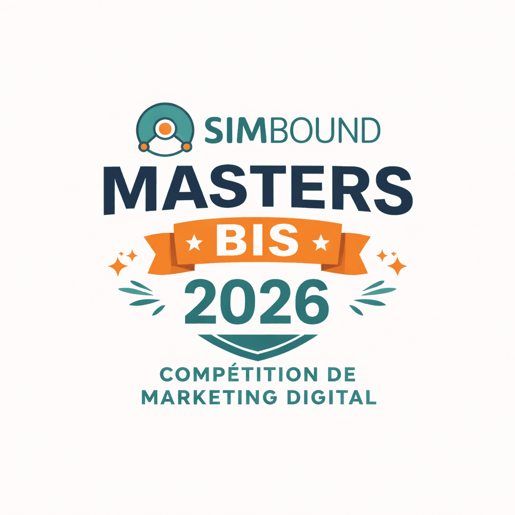 #SimboundMasters. Challenge étudiants inter-écoles de marketing digital sur le business game Simbound. Gratuit. Pédagogique. Clés en main. Valorisant. Sans contraintes ! Compétition étudiante de marketing digital. Simbound Masters 2026 bis